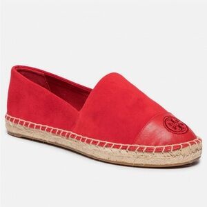 Tory Burch Red Espadrille Flats
